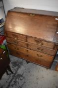 A Georgian oak bureau