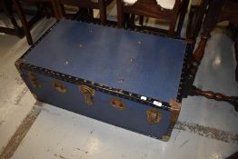A vintage travel trunk