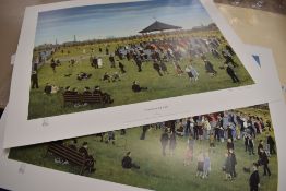 Tom Dodson, (contemporary), after, two Ltd Ed prints, Dancing in The Park, signed and dated 1991,