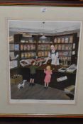 Tom Dodson, (contemporary), after, a Ltd Ed print, Saturday Penny, num 23/500, 43 x 32cm, mounted