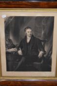 (19th century), an engraving, portrait, possibly John Lingard, English Roman Catholic Priest and