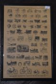 William Bell, (19th/20th century), after, a print, commercial print bill head samples, 39 x 25cm,