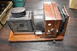 A mahogany framed Thornton Pickard Ruby Enlarger/ Magic lantern