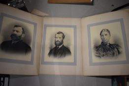 Three early 20th century heightened photographs.
