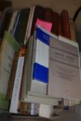 A miscellaneous selection of books including a number of volumes from The Bronte Society