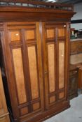 A Victorian composite panelled robe