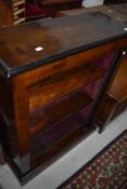 A late 19th or early 20th Century empire style bookshelf (no doors)
