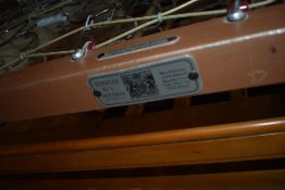 An Edwardian Staples bed frame (double) and sprung base