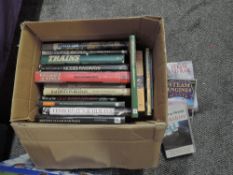 A box of Railway Related volumes including Hornby Official History, LNER 150, Yesterdays Railway,
