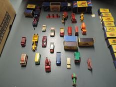 Three Matchbox Lesney diecasts, No14 Lomas Ambulance, No40 Long Distance Coach and No43 Aveling-