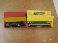 Two Hornby Dublo 00 gauge two rail, BR Delta Diesel-Electric Loco, Crepello D9012 in original red