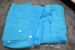 Two Biederlack Thermosoft blankets, in turquoise