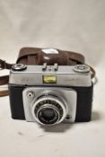 An Ilford Sportsman camera, with leather case