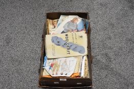 A collection of vintage dress and knitting patterns.