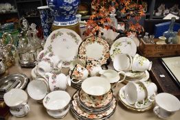 A selection of miscellaneous teawares, Elizabethan, Sutherland, Gainsborough