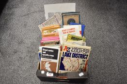 A box of miscellaneous maps, Ordinance Survey, Bacon's Motoring, Bartholomews, etc