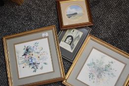 K Anne Robinson, (contemporary), a watercolour, Cartmel Kerr's Fine Bookshop, signed, 10 x 7cm,