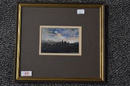 Tiana Marie, (contemporary), a mixed media painting, Standing Stones, signed, and attributed