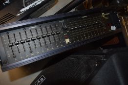 A vintage Carlsbro graphic equaliser