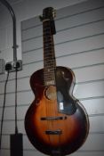 A Gibson L1 guitar, circa 1920, had memorial plaque on last fret for Sam Sherry (1912-2001) in