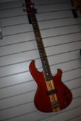An Aria Pro II bass guitar , model SB600, early 80s