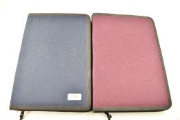 Two soft pen cases hold 40 pens each