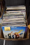 A selection of one hundred mixed vinyl albums and LP's