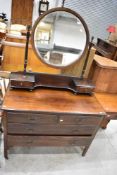 An early 20th Century mahogany dressing table
