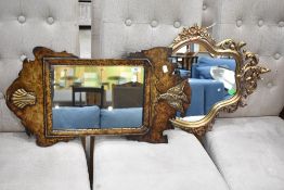 Two reproduction wall mirrors