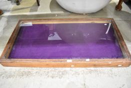 A stained frame shop counter or bijouterie top