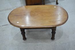 A 19th Century and later mahogany coffee table