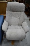 A modern swivel armchair