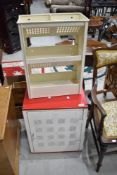 A vintage painted metal 'Tala' vegetable rack, together with a vintage