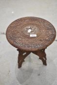 A small Anglo Indian folding table