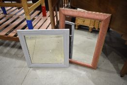 Two modern wall mirrors
