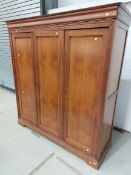 A modern French three door 'Grange' wardrobe
