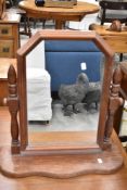 A modern pine dressing table mirror