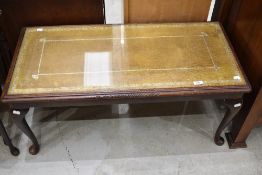 A reproduction coffee table