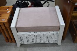 A modern wicker stool