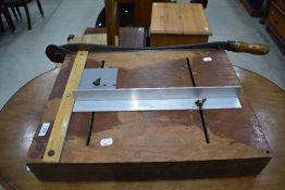 A vintage guillotine
