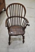 A traditional Child's Windsor chair