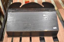 A 19th Century stained frame lap desk or bible box
