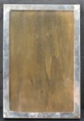 A George V silver photograph frame, of plain rectangular form, marks for Birmingham 1918, maker
