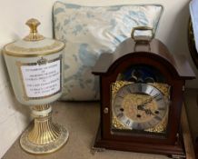 A Franz Hermle Mantle clock together with a limited edition Spode Royal wedding Chalice No 102/500