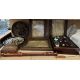 A collection of rock samples and case together with Ivorex panels, continental pottery chargers, - Image 1 of 2