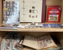 A collection of world stamps,