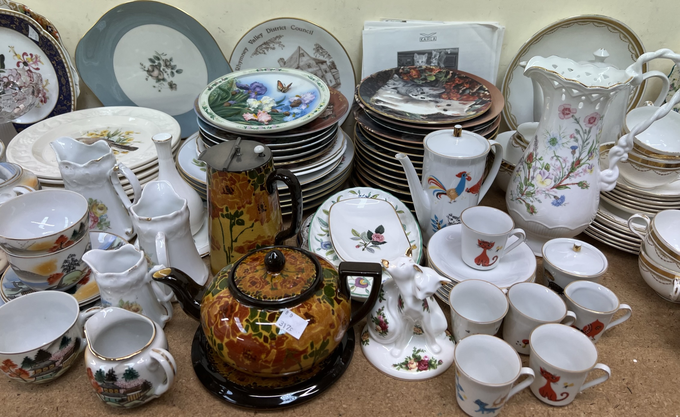 A large lot including an T G Green & Co Over the hill pattern coffee set, - Image 3 of 4
