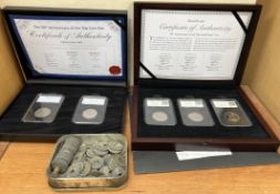 Coins - The 50th Anniversary of the 50p coin pair,