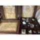 A collection of rock samples and case together with Ivorex panels, continental pottery chargers, - Image 2 of 2