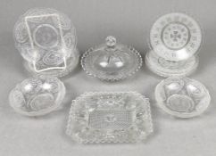 Posten Zierpressglas 1930er Jahre